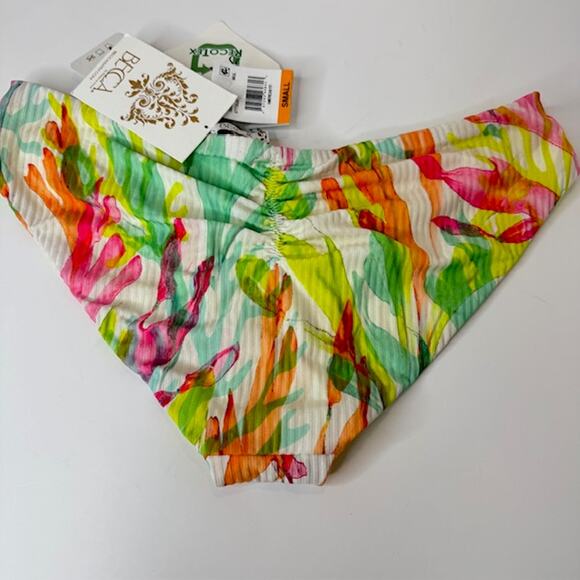 Becca Coral Reef Small Low Rise Bikini Swim Bottom NEW - Picture 7 of 11